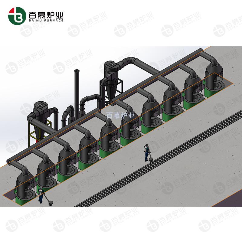 熔铝炉加水膜除尘人工舀铝方案